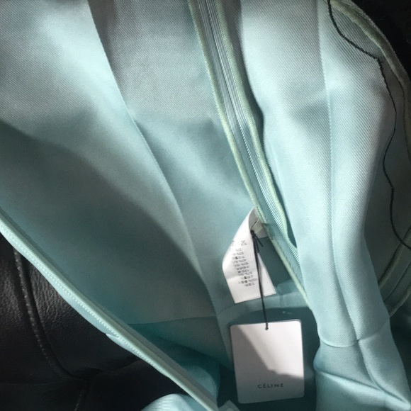 New Céline silk twill lace incrusted slip dress - Picture 6 of 7